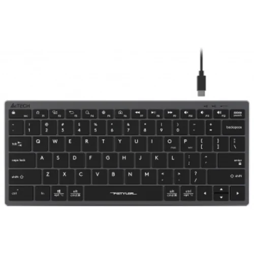 Клавиатура A4Tech Fstyler FX51 серый USB slim Multimedia (FX51 GREY)